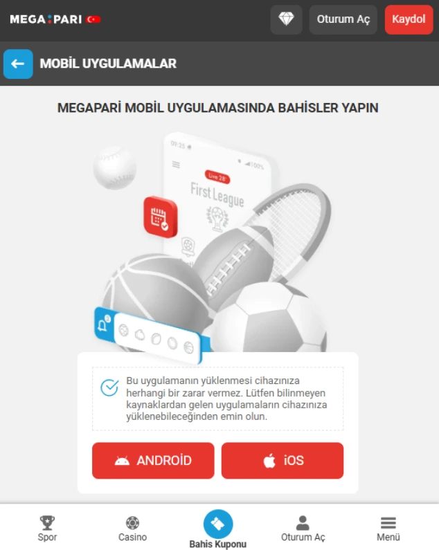 Nasıl İndirilir Megapari Uygulaması